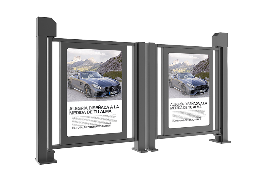 小区广告门(图1)